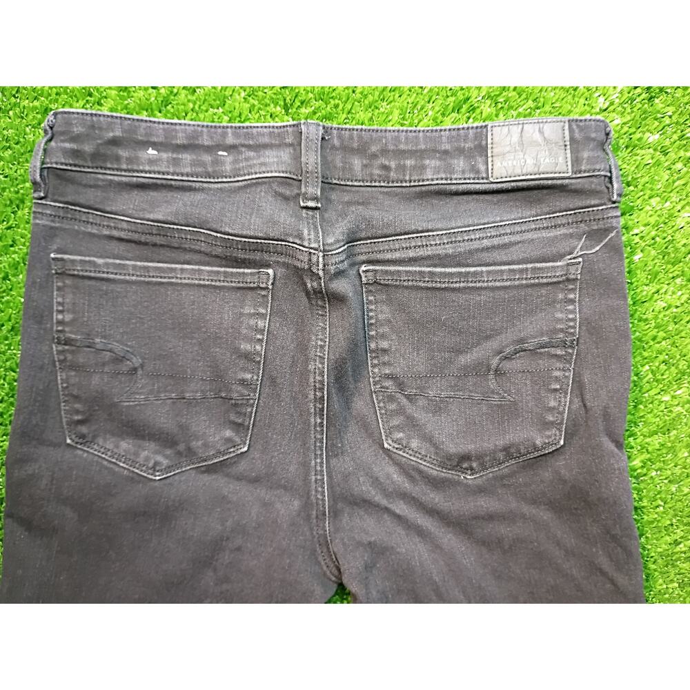 American Eagle Outfitters Black Regular Fit Jeans Size 8 Jeans - Picture 8 of 8